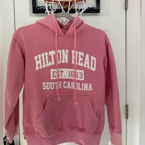 Hilton head pink hoodie